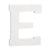 Classic Font White Wood 6in Letter