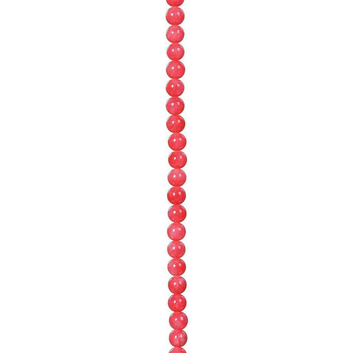 BEAD PINK DYED STONE PINK 7X8MM 