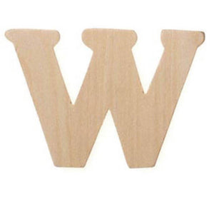 Natural Unfinished Wood Craft Letter 2.5in x 3in