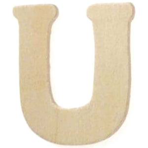 Wood Letter A 2pc/Pkg 1.5in