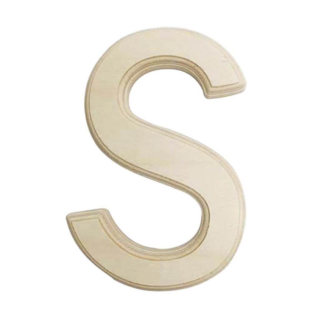 Unfinished Beveled Wood Letters &amp; Numbers