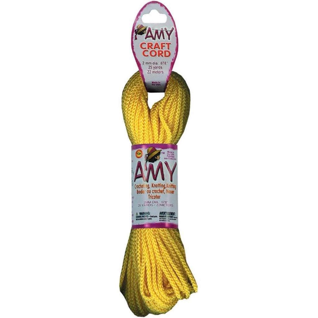 AMY CRAFT CORD 2MMX25YD SUNSHINE