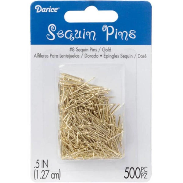 Darice Sequin Pins (Silver - Size 8 500/Pkg)