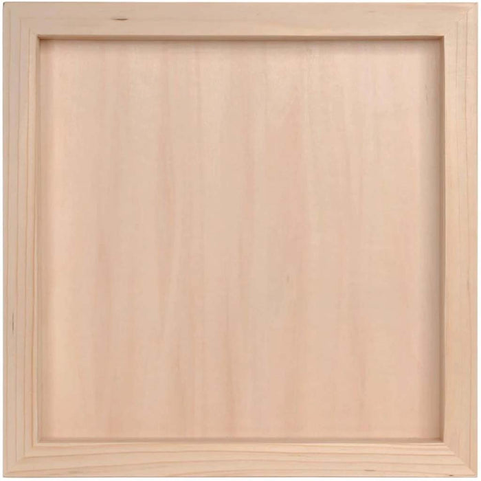 WOOD SHADOW BOX 12X12X13/4 