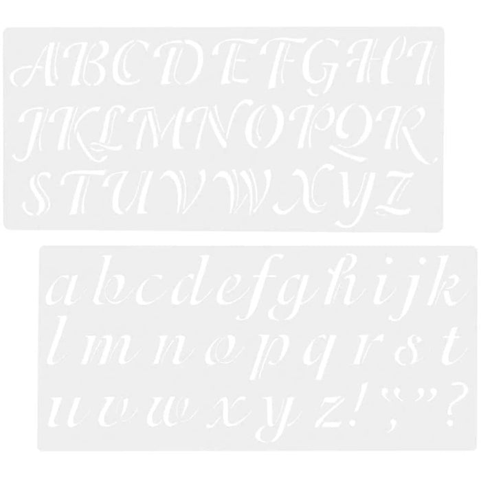 STENCIL ALPHA CALLIGRAPHY U&L 