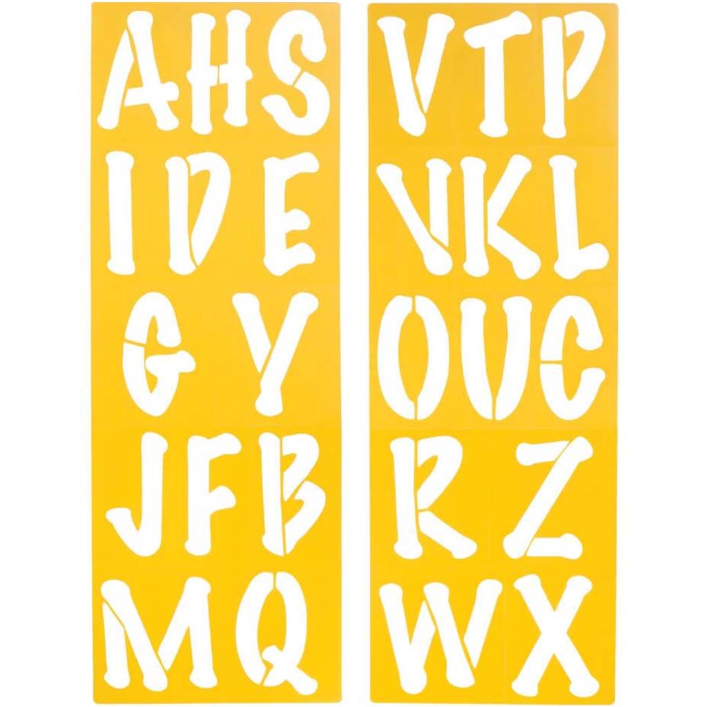 STENCIL ALPHA UPPERCASE 3.5IN 