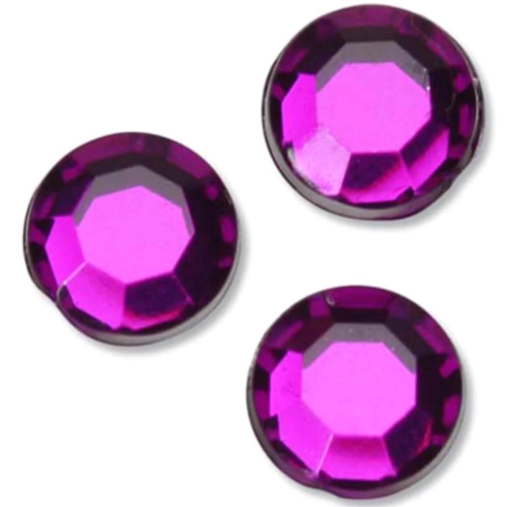 Rhinestones Dark Amethyst Round 7mm 