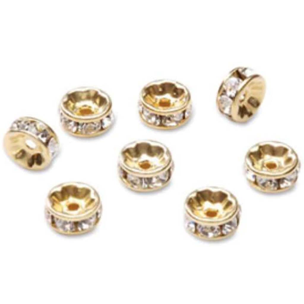 SPACER RONDELLE GOLD 6MM 