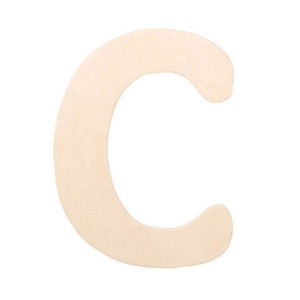 Natural Unfinished Wood Craft Letter 2.5in x 3in