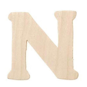 Natural Unfinished Wood Craft Letter 2.5in x 3in