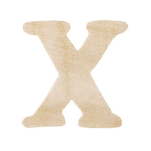 Natural Unfinished Wood Craft Letter 2.5in x 3in