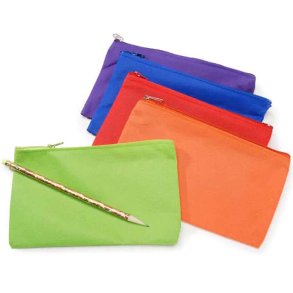 Non Woven Pencil Case Assorted Colors 2 pieces 