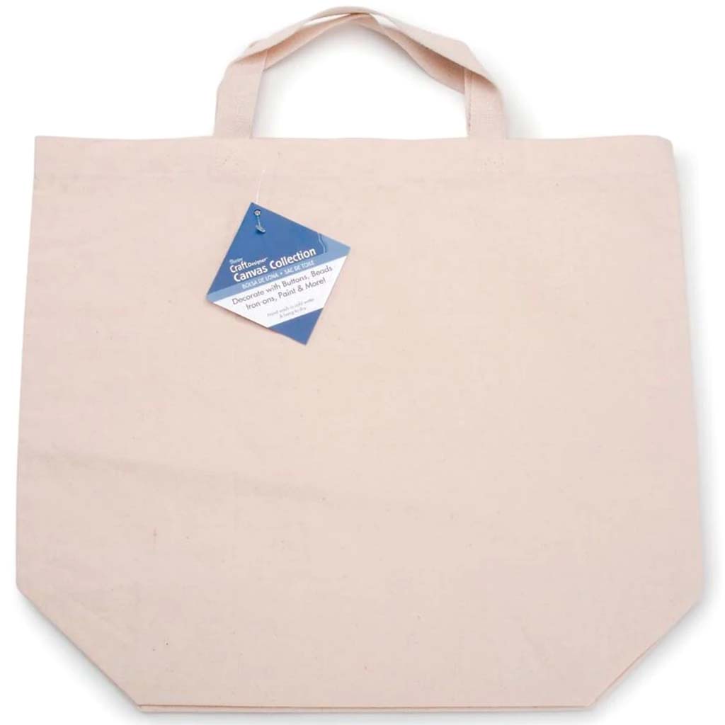 TOTE BAG NATURAL 16.25X18X6.75 