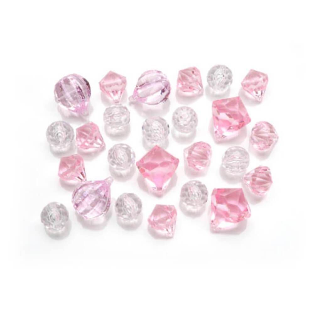 Diamond Gems Acrylic Pink Mix 7 oz. 