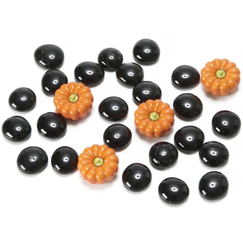 Halloween Gems &amp; Pumpkins Vase Filler 