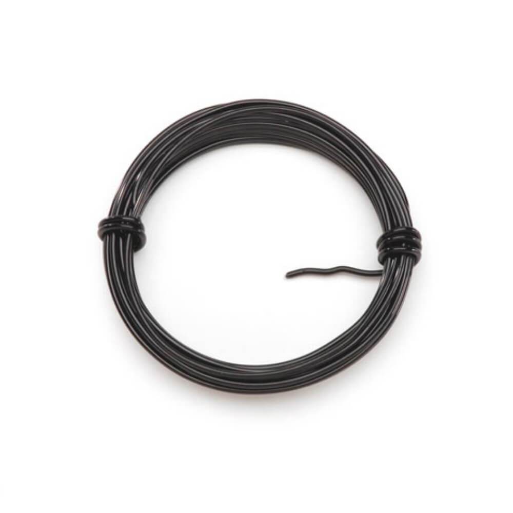 Florist Wire Aluminum 12 Gauge Black 5 yards 