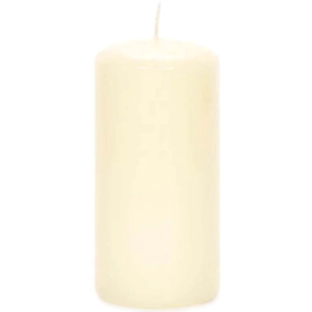 Pillar Candle Ivory Vanilla Scent2.8 x 5.8 inches 