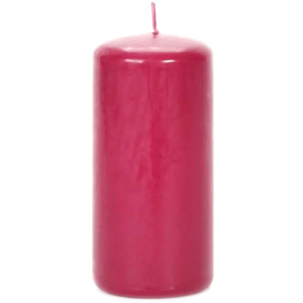 Pillar Candle Burgundy Cranberry 2.8 x 5.8 inches 