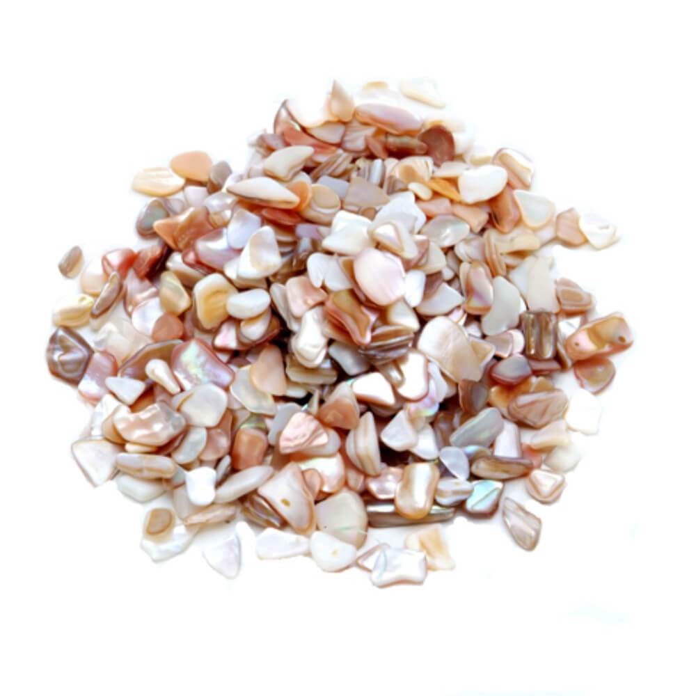 Crushed Shells Large Pieces Pearlized Natural 22 oz 