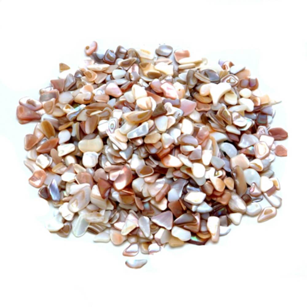 Crushed Shells Small Pieces Pearlized Natural 22 oz 