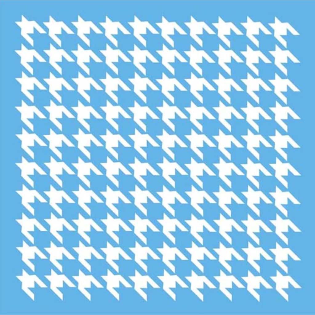 Americana Mixed Media Stencil Houndstooth 12X12