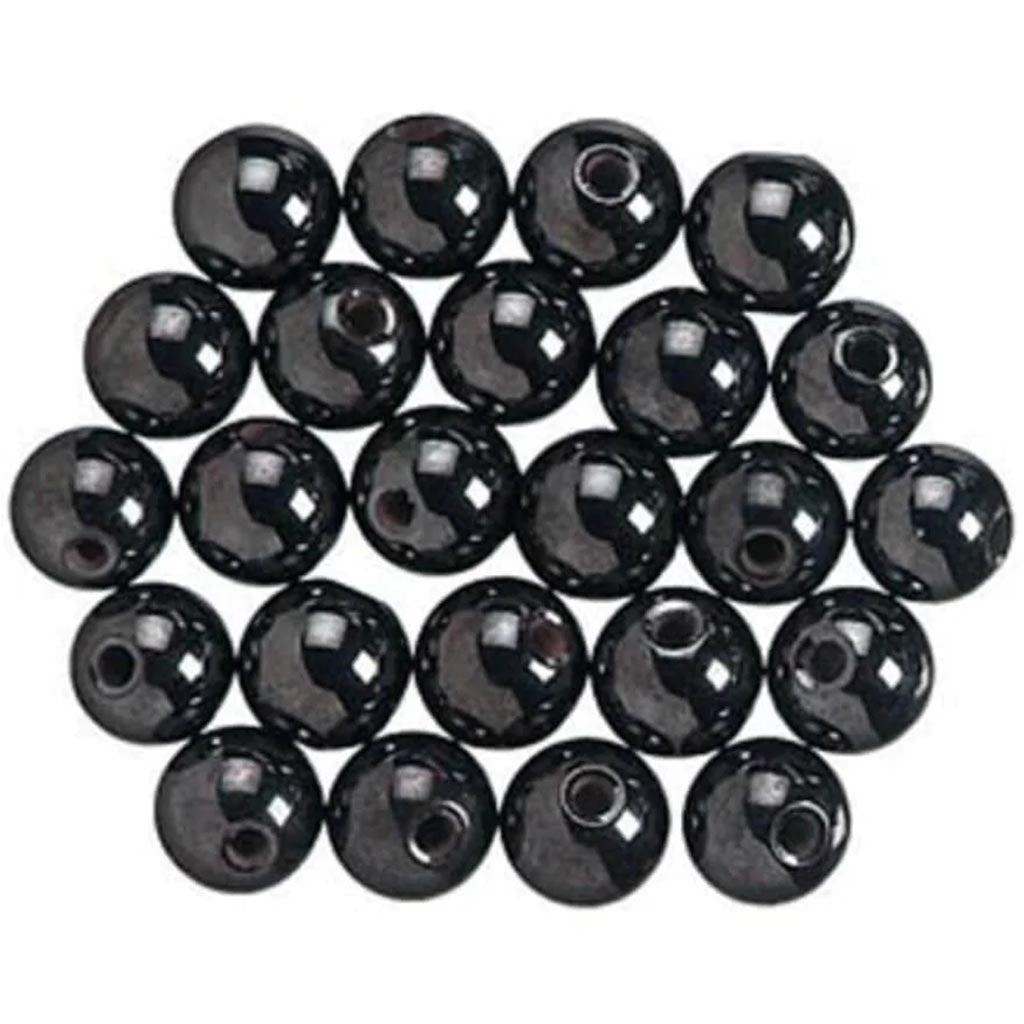 Natural Stone Beads Black Magnetic Hematite 