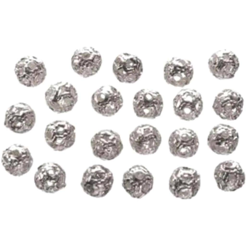 Metal Beads Filigree Ball 