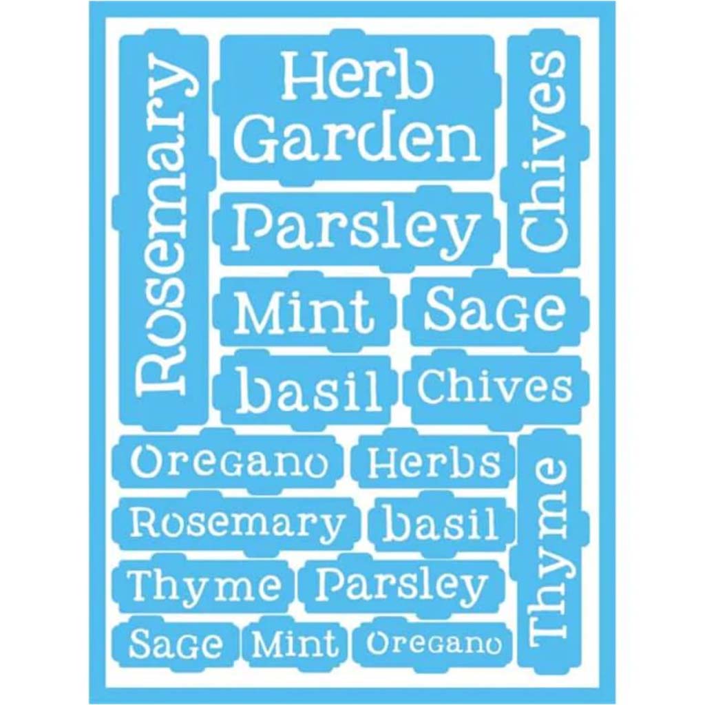 Self Adhesive Stencils Spice Of Life 6X8