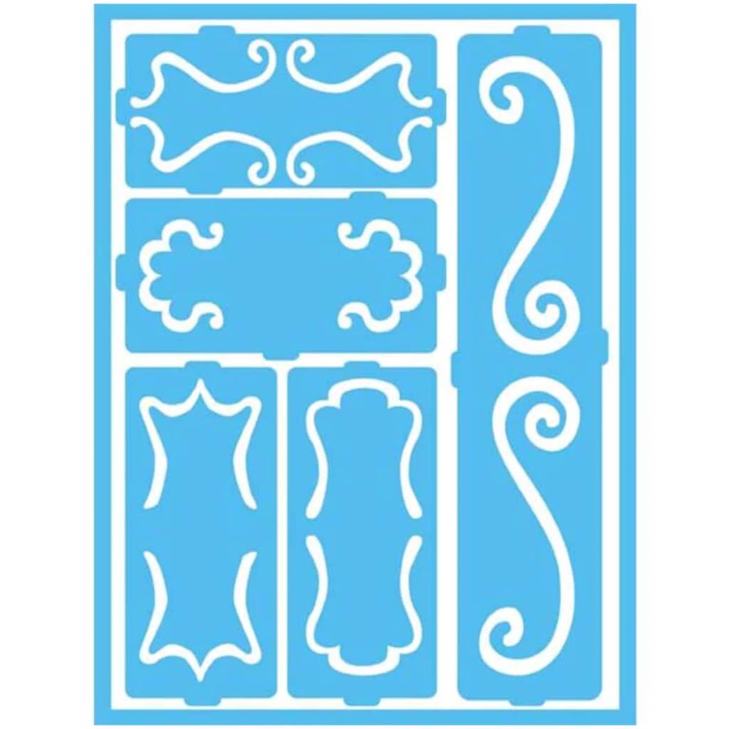 Self Adhesive Stencils Decorative Scroll 6X8