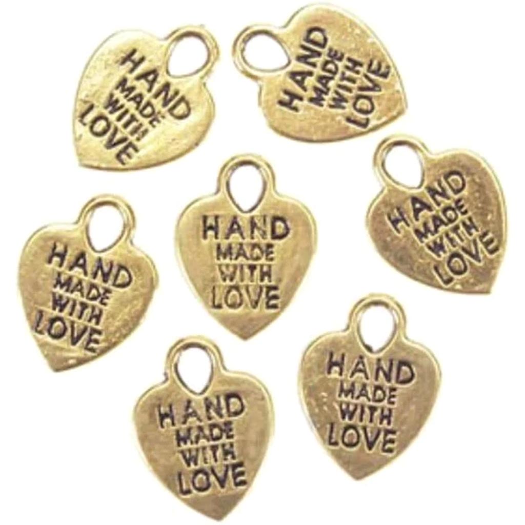 Charm &quot;Handmade with Love&quot; 