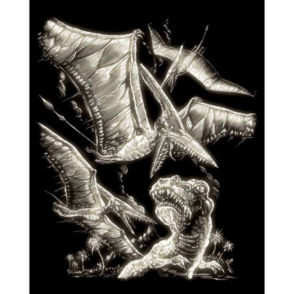 GLOW IN DARK ENGRAVING PTERODACTYL 