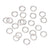 Jump Rings Bright Silver Plated 7mm 160 pieces 