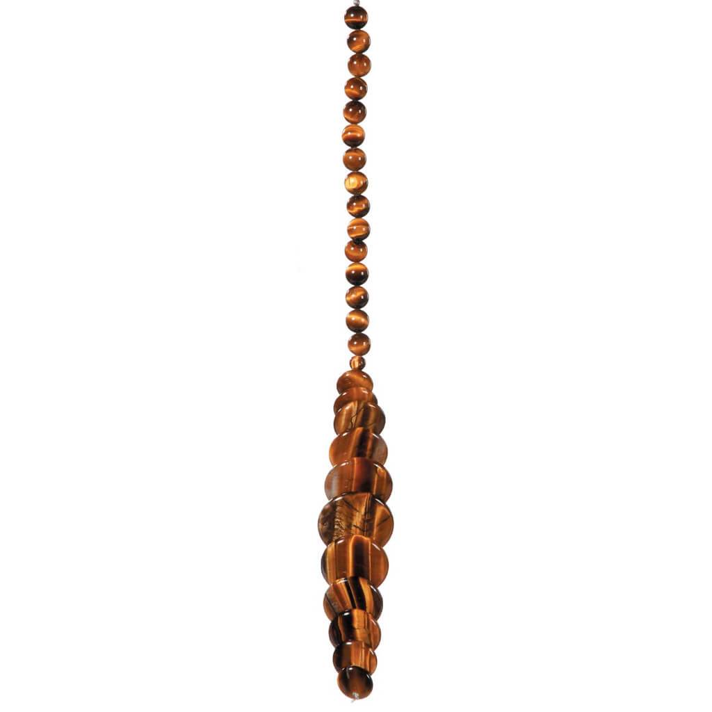 BEAD STR TIGERS EYE ROUND MIX 7IN 