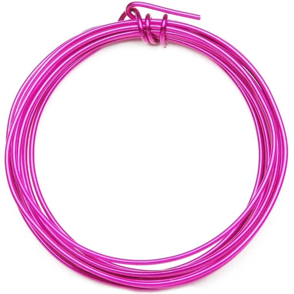 ALUMINUM JEWELRY WIRE LADY PINK 14GAUGE 3YD 