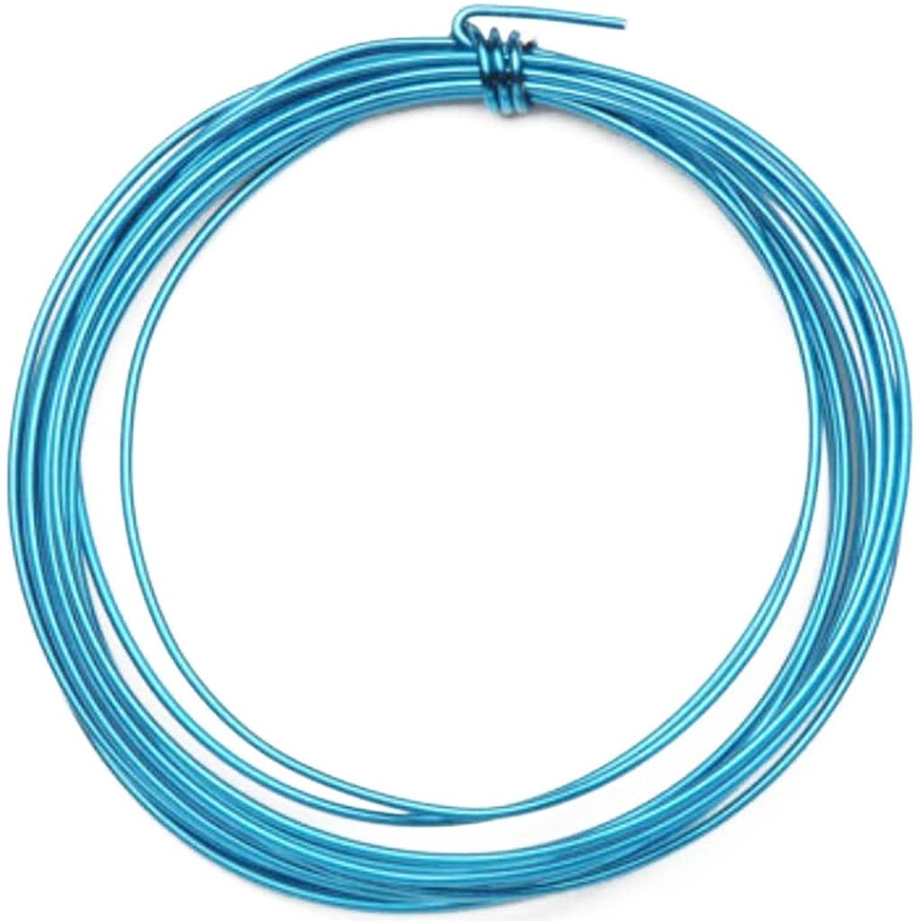 ALUMINUM JEWELRY WIRE BLUE 18GAUGE 3YD 