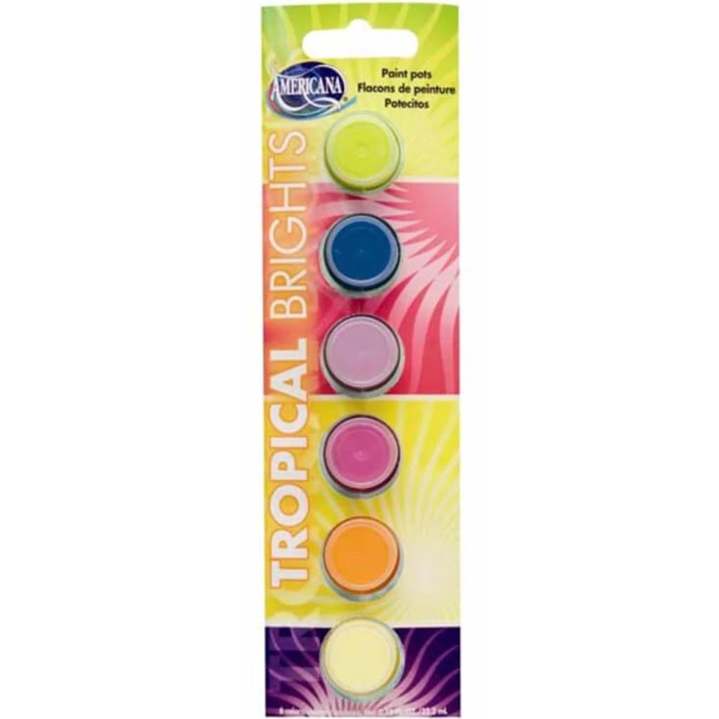 Americana Paint potss Tropical Bright 6potss