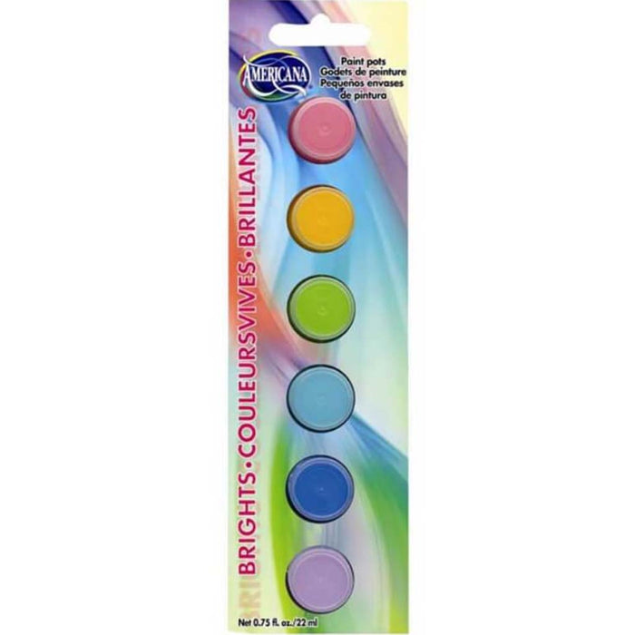 Americana Paint pots Bright 6 pots