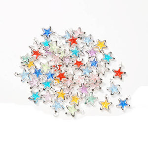 Acrylic Charms Star Assorted Color - 10 x 13mm