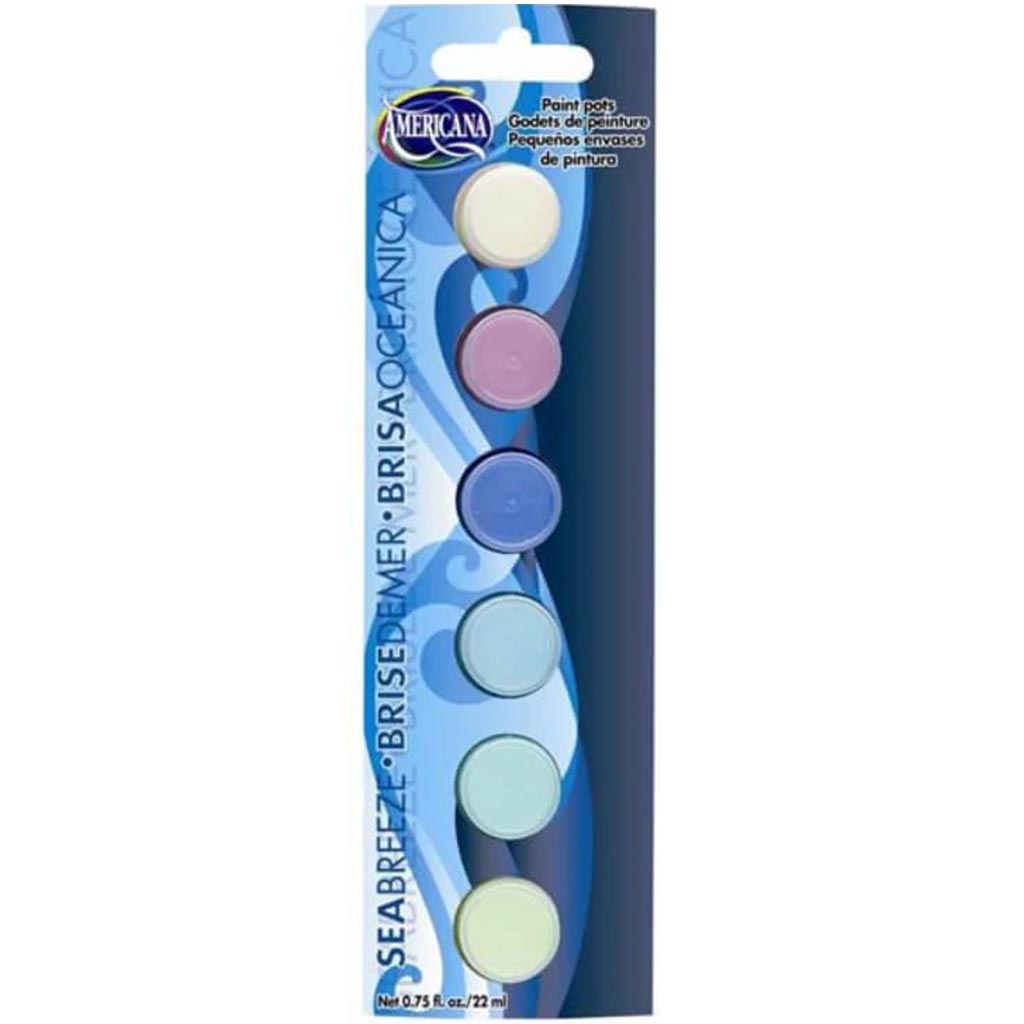 Americana Paint pots Sea Breeze 6pots