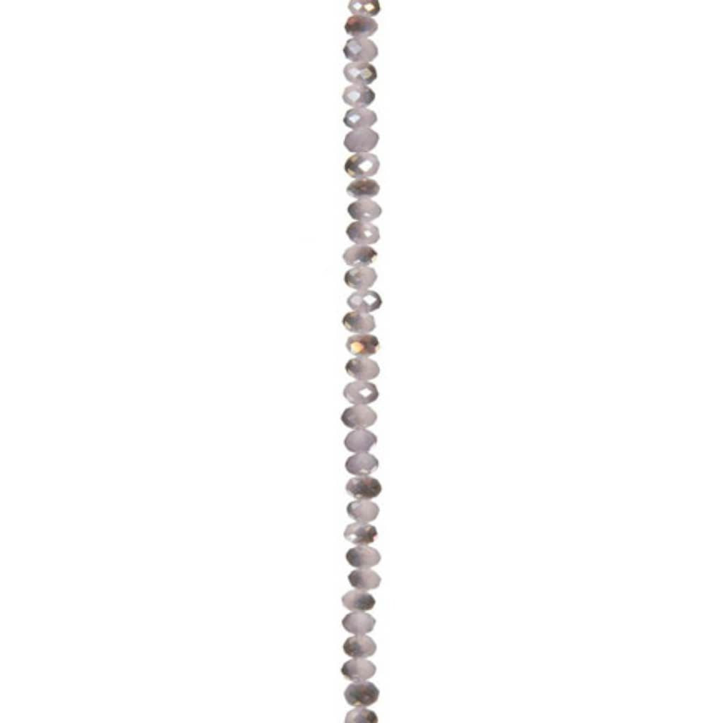 GLASS BEAD STRAND LAVENDER 7IN 