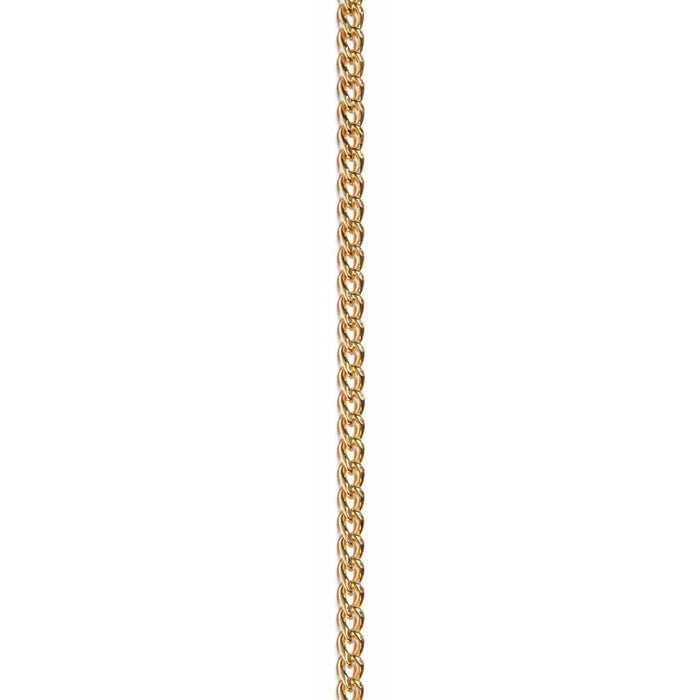 4MM CURB CHAIN GOLD PLATED 42IN 