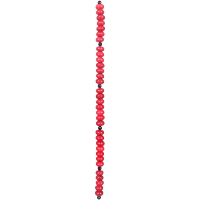 Natural Stone Bead Strand Ruby Red Crackle 