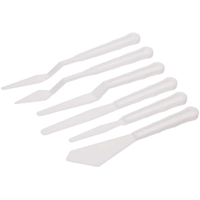 Flexable Palette Knives Plastic Painting and Mixing Knife Set 6pcs