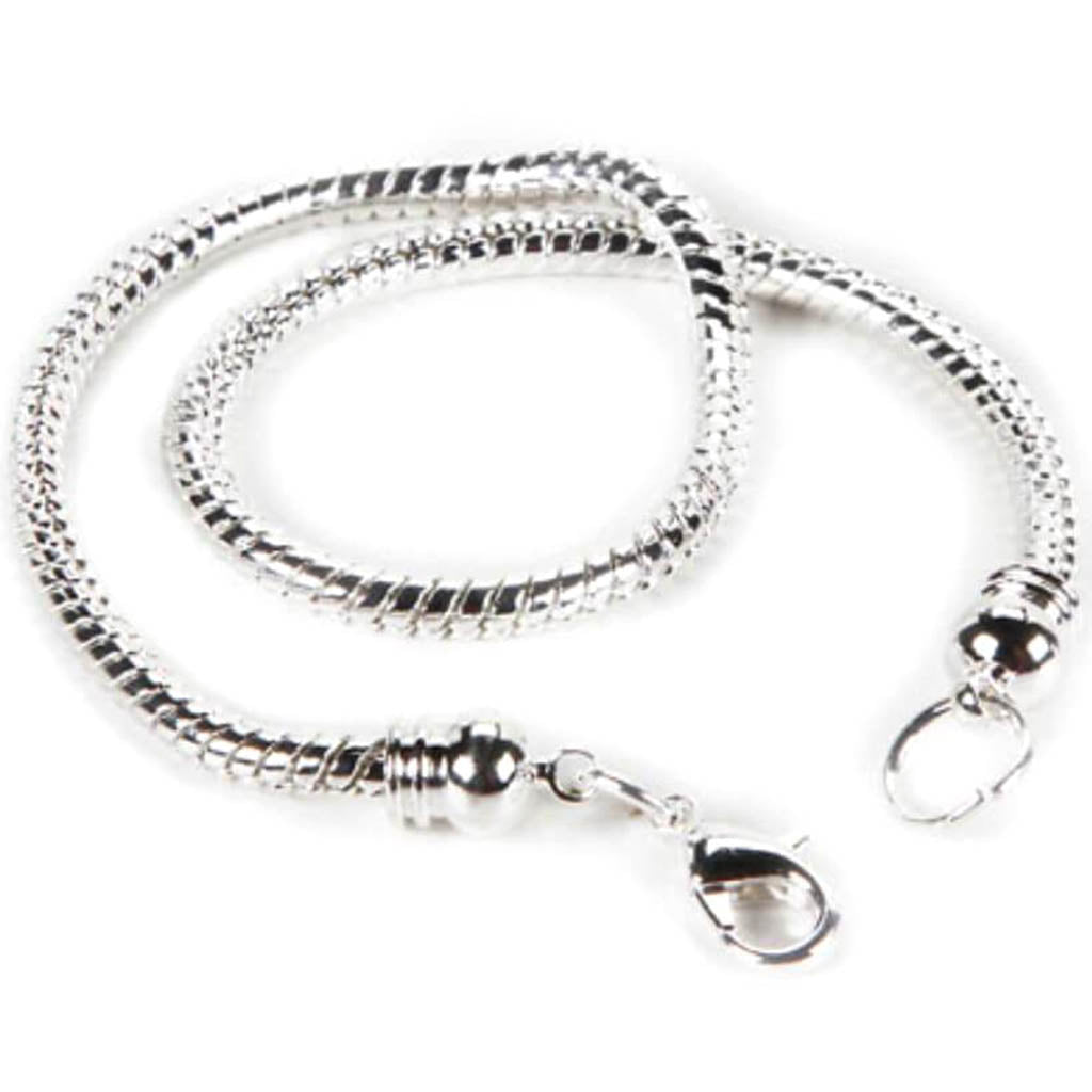 Mix and Mingle Bracelet Silver Screw Off End 7.5 inches 