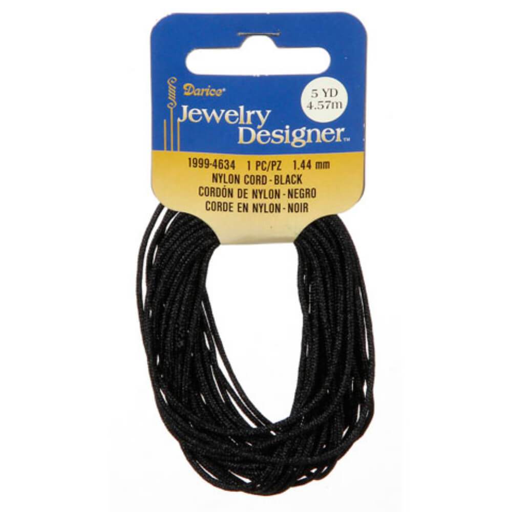 1.4mm Nylon Cord Black 5 yards