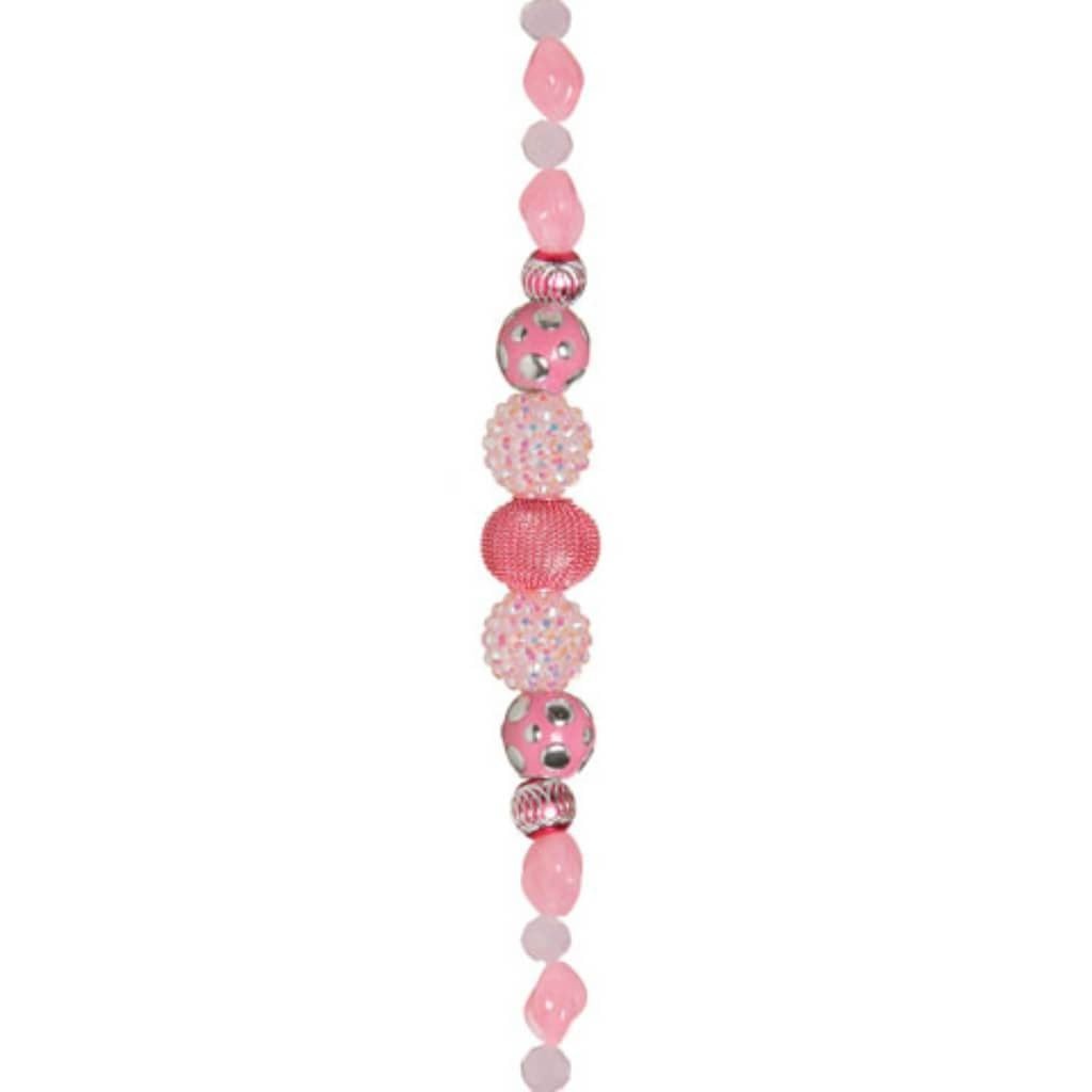 BEAD BOHO PINK COMBO 2X7IN 