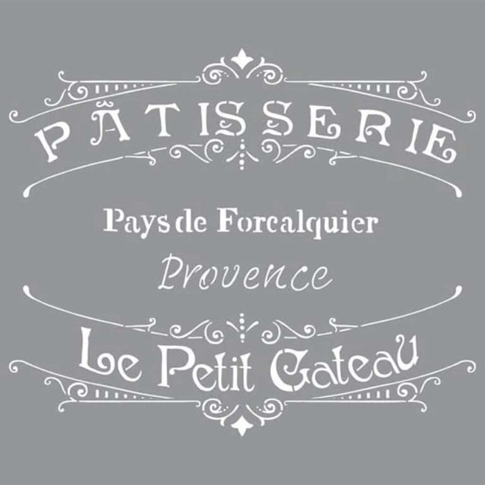 Americana Decor Stencil The French Bakery 12X12