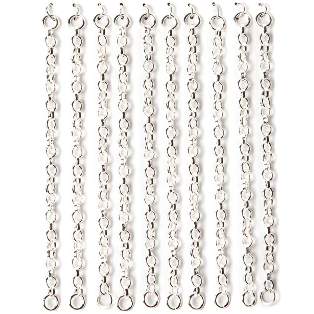 CHAIN LENGTHS BRIGHT SILVER ROUND 3IN SILVER 