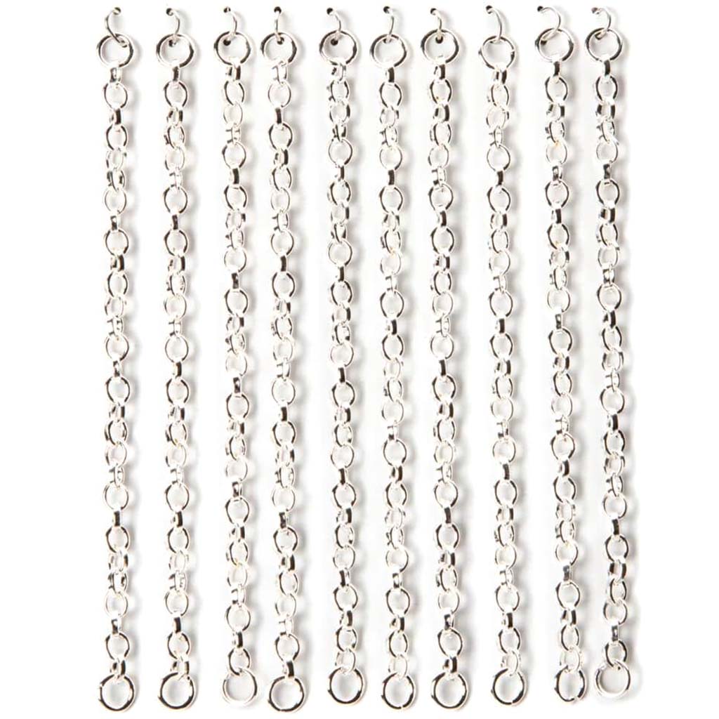 CHAIN LENGTHS BRIGHT SILVER ROUND 3IN SILVER 