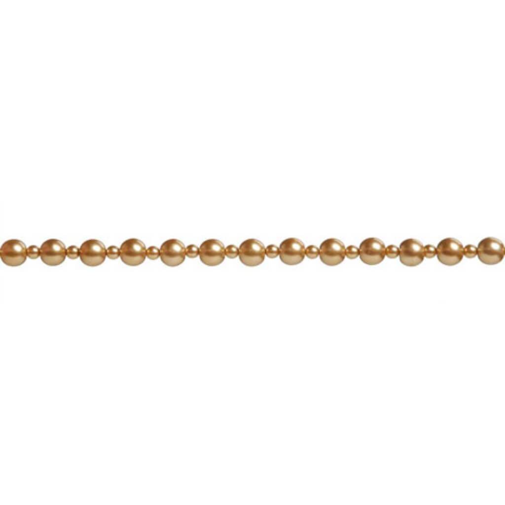 PEARL STRAND BEAD GOLD 4X8MM 